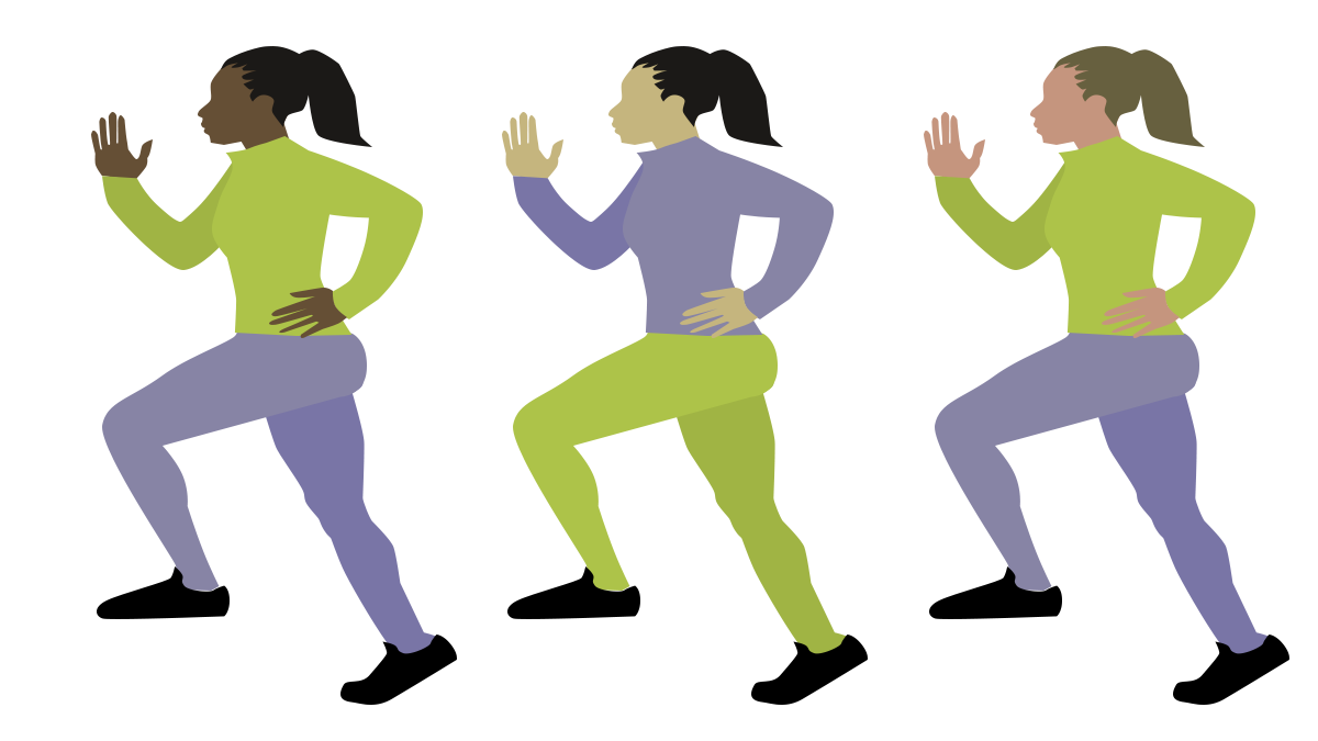 Image of women running